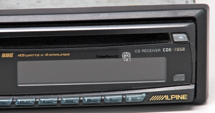 Alpine CDE-7858 AM/FM/CD [radio_015] - $55.00 : CruiserParts, Toyota ...