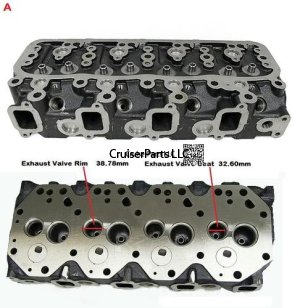 Cylinder Head B, 2B & 3B small valve 1974-1984