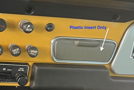 (image for) FJ40 Dash Mounted Ash Tray Plastic Insert Only 1979-1982
